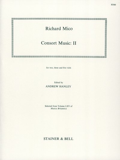 R. Mico: Consort Music 2, 2-5Vdg (Stsatz)