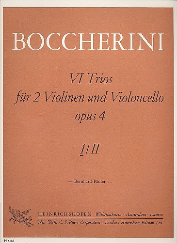 L. Boccherini: 6 Trios für 2 Violinen und Violoncello
