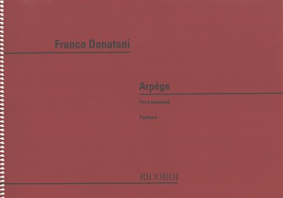 AQ: F. Donatoni: Arpège, 6Instr (PartSpiral) (B-Ware)