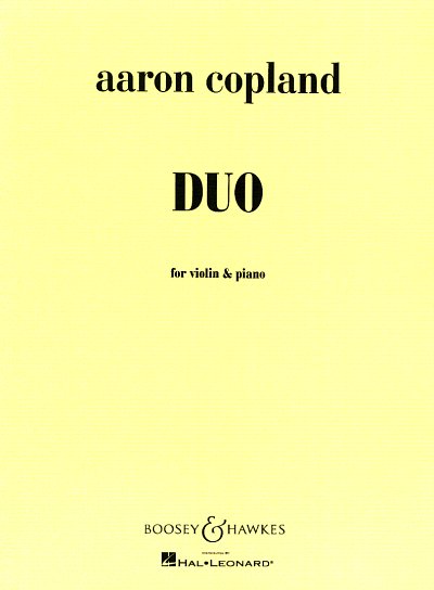 A. Copland: Duo, VlKlav (KlavpaSt)