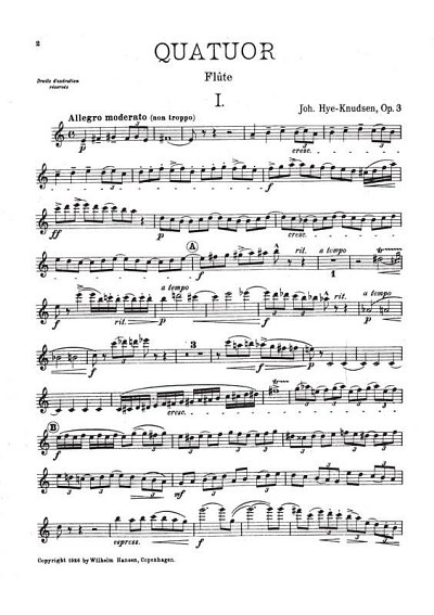 Quartet Op. 3 (Part.)