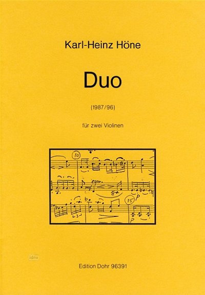 K. Höne: Duo, 2Vl (Pa+St)
