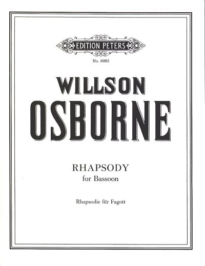 W. Osborne: Rhapsodie für Fagott, Fag (Part.)