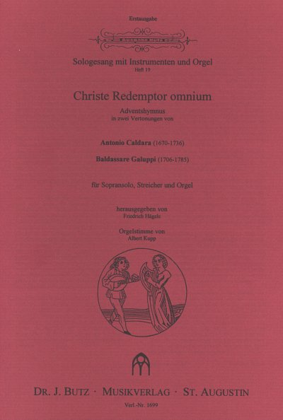 Christe Redemptor Omnium Sologesang Mit Instrumenten Und Org