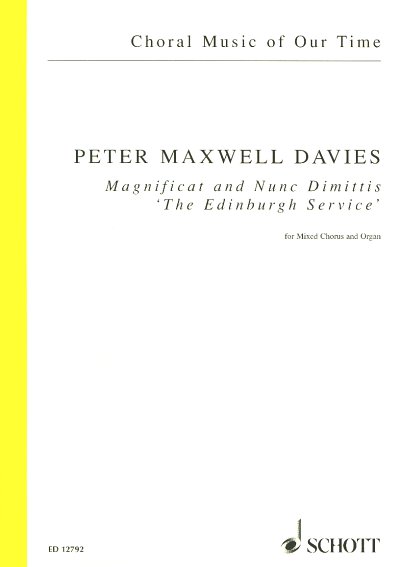 P. Maxwell Davies: Magnificat and Nunc Dimit, GchOrg (Part.)