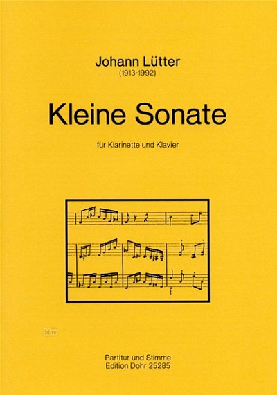 J. Lütter: Kleine Sonate, KlarKlv (PaSt)