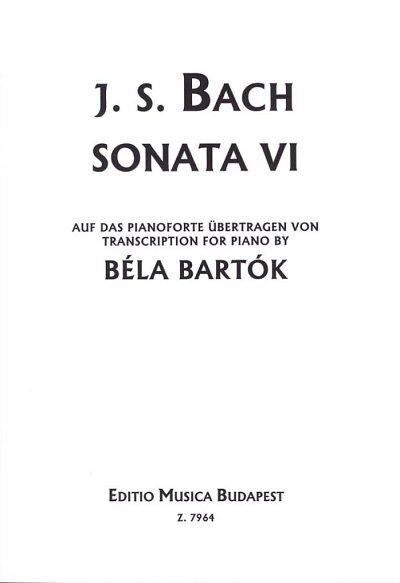 J.S. Bach: Sonata VI BWV 530 , Klav