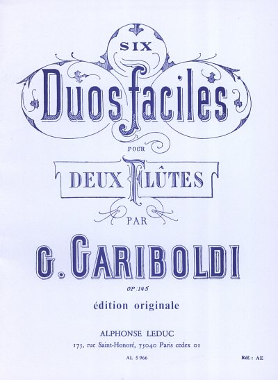 G. Gariboldi: Six Duos Faciles Op.145
