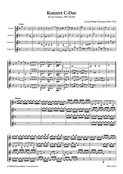 DL: G.P. Telemann: Konzert C-Dur TWV 40:203