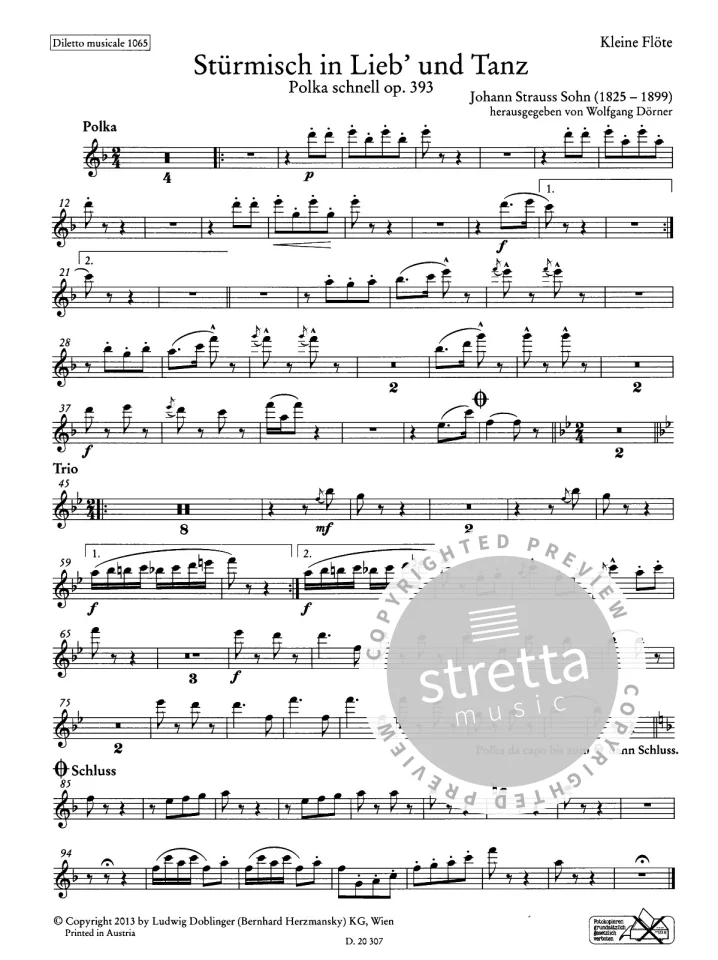 J. Strauss (Sohn): Stuermisch In Lieb' Und Tanz Op 393 Dilet (1)