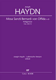 J. Haydn: Missa Sancti Bernardi von Offida , GesChOrch (Vl2)