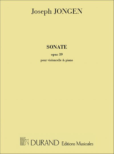 J. Jongen: Sonate, Op. 39 (Part.)