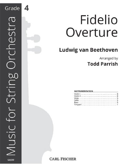 L. v. Beethoven: Fidelio Overture, Stro (Part.)