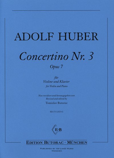 T. Butorac: Concertino Nr. 3 op. 7, VlKlav (KlavpaSt)