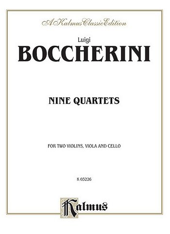 L. Boccherini: Nine Selected String Quartets, 2VlVaVc (Bu)