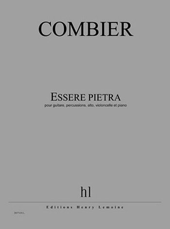 J. Combier: Essere Pietra (Pa+St)