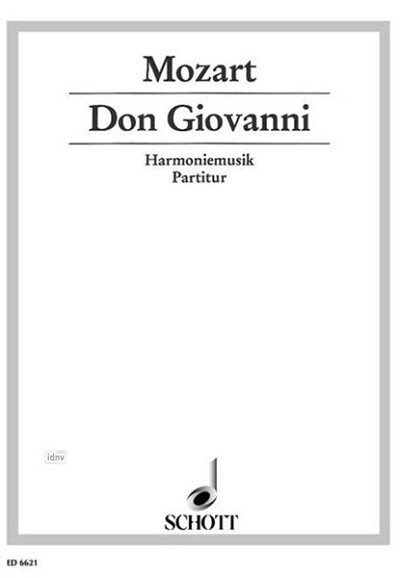 W.A. Mozart: Don Giovanni KV 527 , 2Ob2Kl2Hr2Fa (Part.)