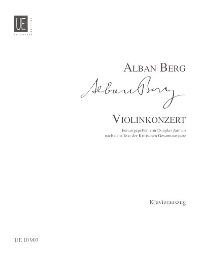 A. Berg: Violinkonzert , VlKlav