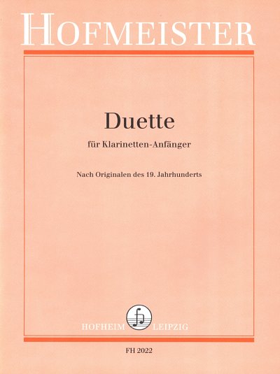 3 Duette nach Originalen des 19. Jahrhunderts, 2Klar (Part.)