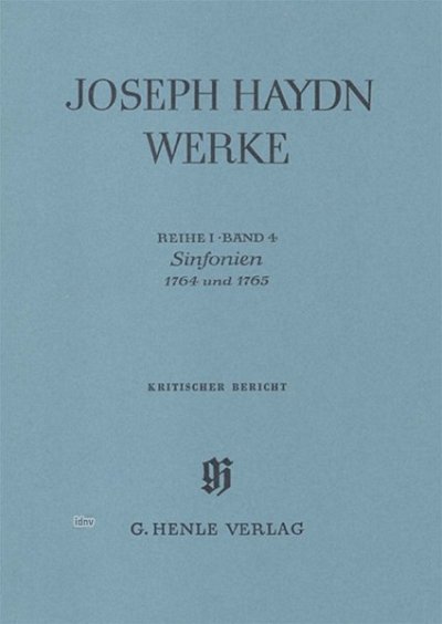 J. Haydn: Sinfonien 1764 und 1765, Sinfo (Bch)