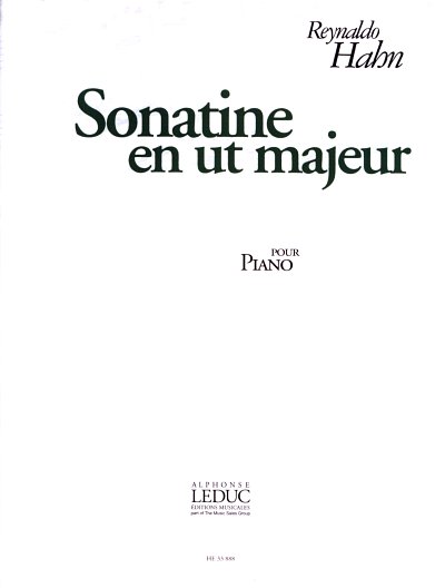 R. Hahn: Sonatine C-Dur, Klav