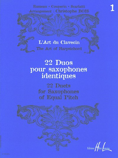 C. Bois: L'Art du Clavecin - 22 Duos Vol.1