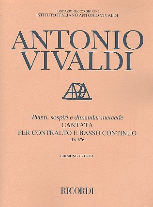 A. Vivaldi: Pianti, Sospiri E Dimandar Mercede Rv 6, GesKlav