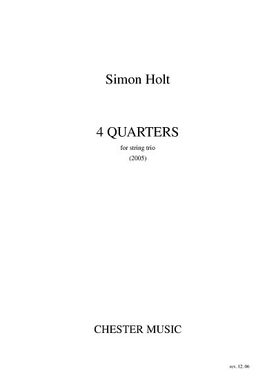 S. Holt: 4 Quarters, VlVlaVc (Part.)