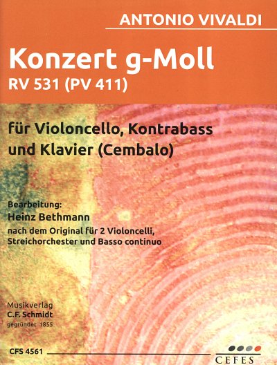 A. Vivaldi: CONCERTO G-MOLL RV 531 F 3/2., Violoncello, Kont