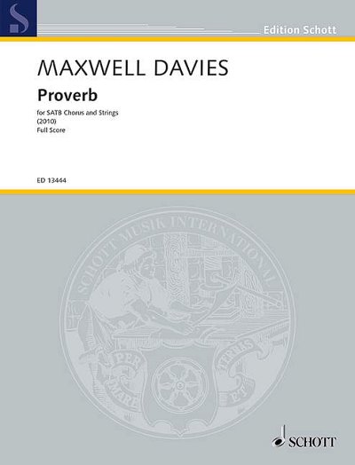 DL: P. Maxwell Davies: Proverb (Dirpa)