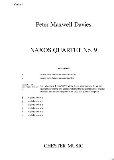 Naxos Quartet No.9 (Parts), 2VlVaVc