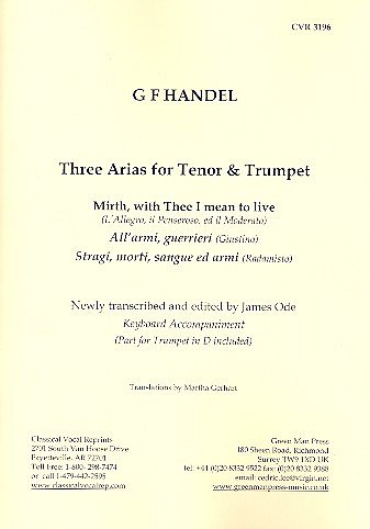 G.F. Handel: 3 Arien