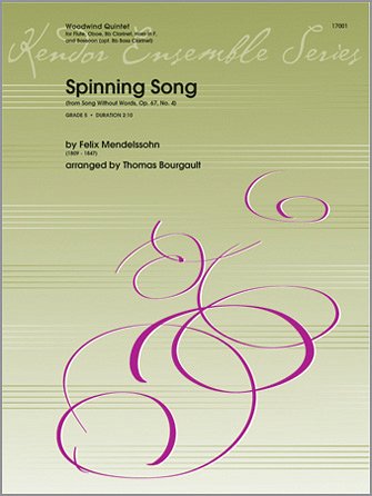 F. Mendelssohn Barth: Spinning Song (Pa+St)