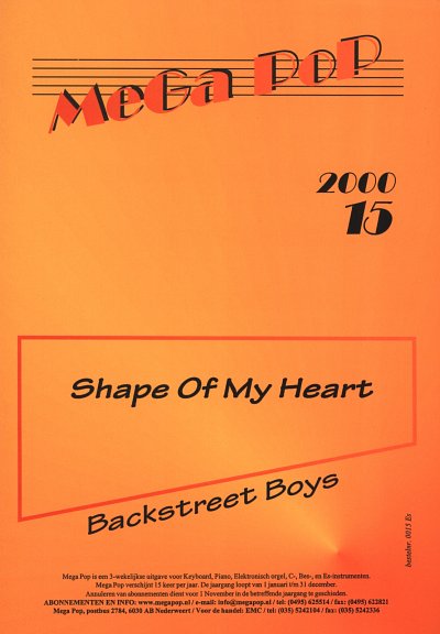 Backstreet Boys: Shape Of My Heart Mega Pop 2000 15