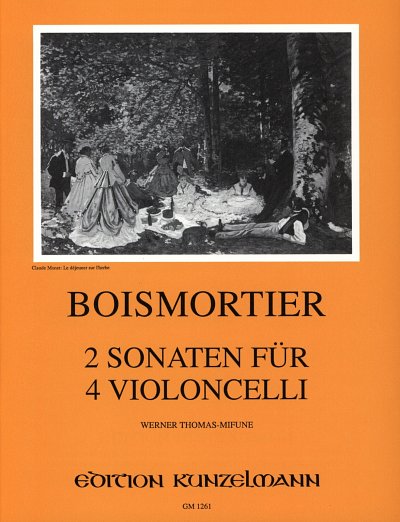 J.B. de Boismortier: 2 Sonaten für 4 Violoncelli, 4Vc