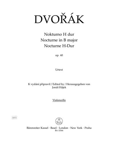 A. Dvo_ák: Nocturne H-Dur op. 40, Stro (Vc)