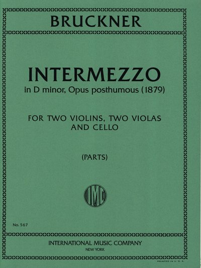 A. Bruckner: Intermezzo, 5Str (Stsatz)