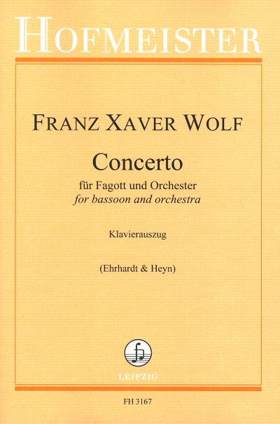 AQ: F.X. Wolf: Concerto, FagOrch (KASt) (B-Ware)