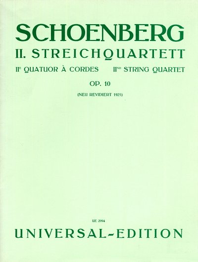 S. Arnold: Streichquartett Nr. 2 op. 10 