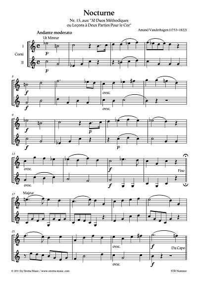 DL: A. Vanderhagen: Nocturne Nr. 15, aus: 