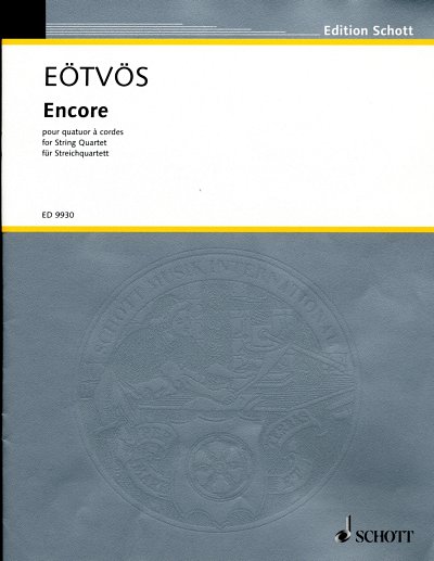 P. Eötvös: Encore , 2VlVaVc (Pa+St)