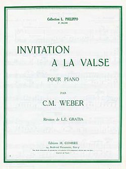 C.M. von Weber: Invitation à la valse Op.65, Klav
