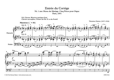 DL: T. Dubois: Entree du Cortege Nr. 1 aus: Messe du Mariage