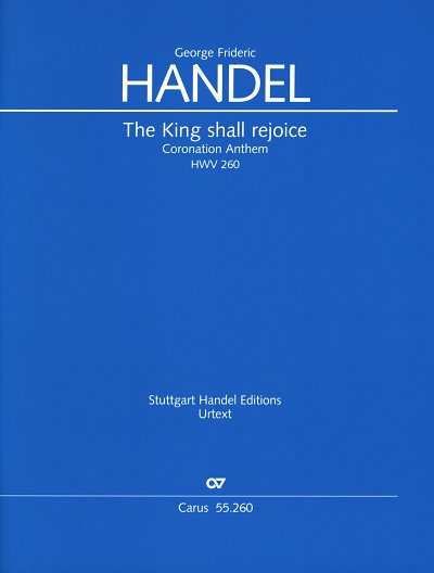 G.F. Händel: The King shall rejoice, Gch6Orch (Part.)