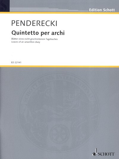 K. Penderecki: Quintetto per archi