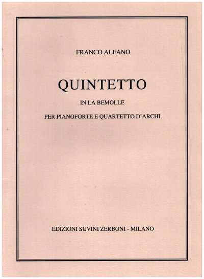 F. Alfano: Quintetto, Sinfo (Part.)