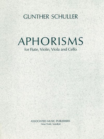 G. Schuller: Aphorisms