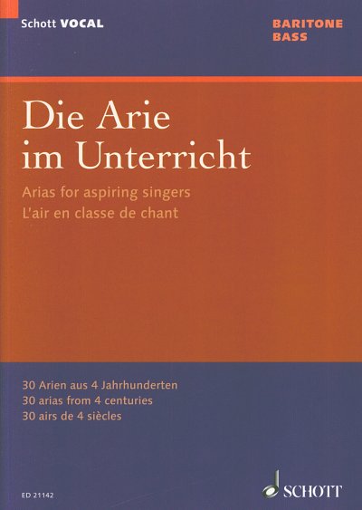 Die Arie im Unterricht, Singstimme (mittel/tief), Klavier