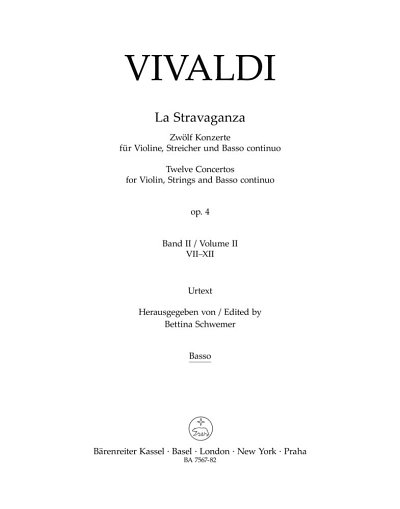 A. Vivaldi: La Stravaganza op. 4, VlStrBc (KB)