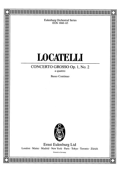 P.A. Locatelli: Concerto Grosso Op 1/2
